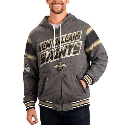 Gray New Orleans Saints Extreme Hoodie