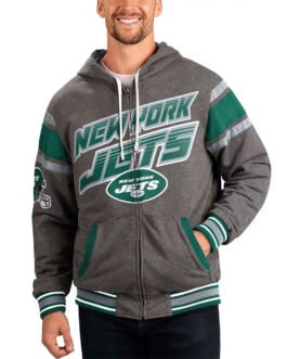 Gray New York Jets Extreme Hoodie