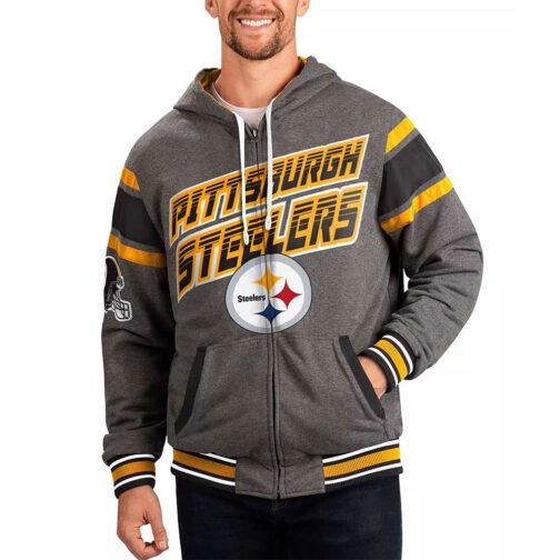 Gray Pittsburgh Steelers Extreme Hoodie