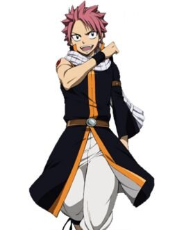 Natsu Dragneel Fairy Tail Cotton Black Coat