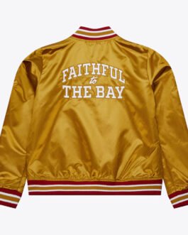 Faithful to The Bay San Francisco 49ers Gold Satin Jacket