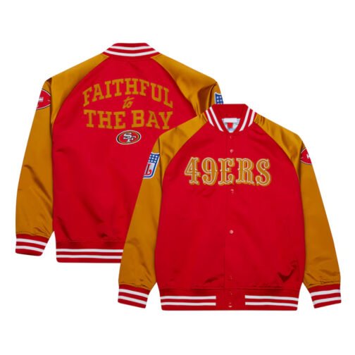 Faithful to The Bay San Francisco 49ers Red and Gold Jacket - Image 3