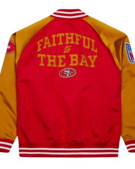Faithful to The Bay San Francisco 49ers Red and Gold Jacket