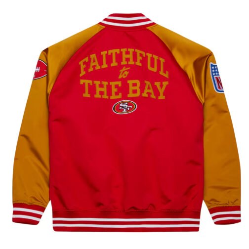 Faithful to The Bay San Francisco 49ers Red and Gold Jacket - Image 2