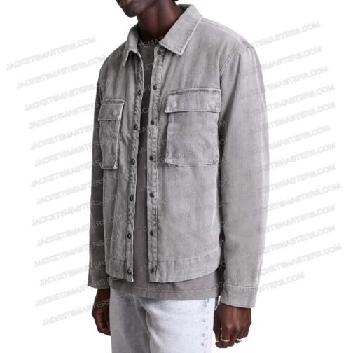 Richard Harmon Fakes Corduroy Gray Jacket - Image 4