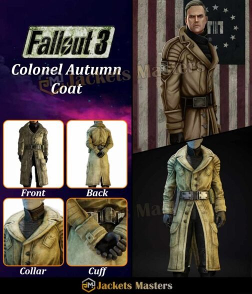 Colonel Autumn Fallout 3 Cotton Coat - Image 14