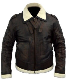 Fallout 4 Bomber Shearling Leather Jacket