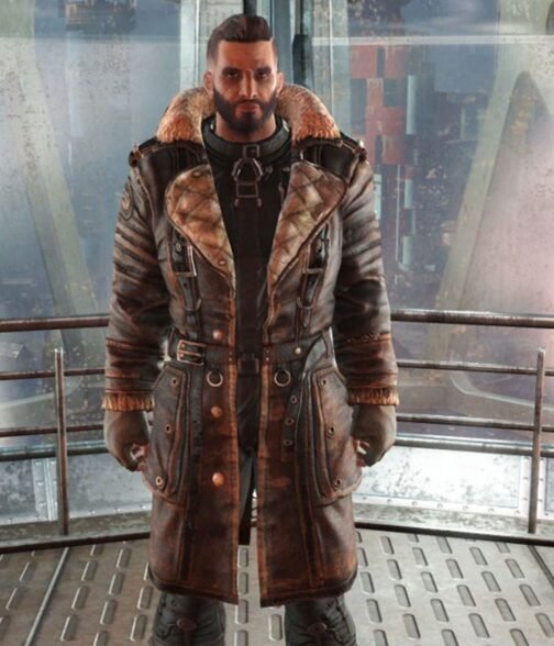 Elder Maxson Fallout 4 Leather Coat - Image 2