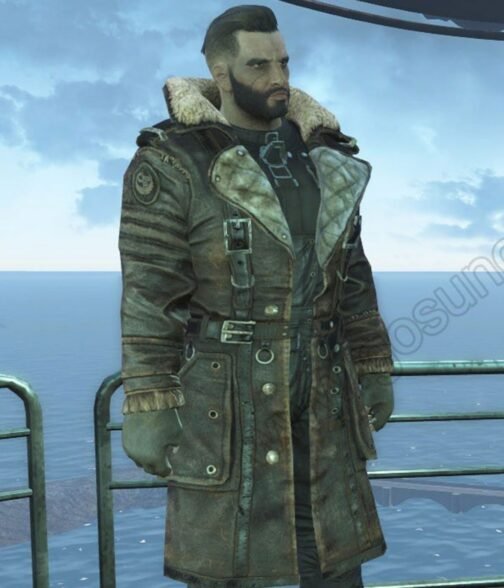 Elder Maxson Fallout 4 Leather Coat - Image 7