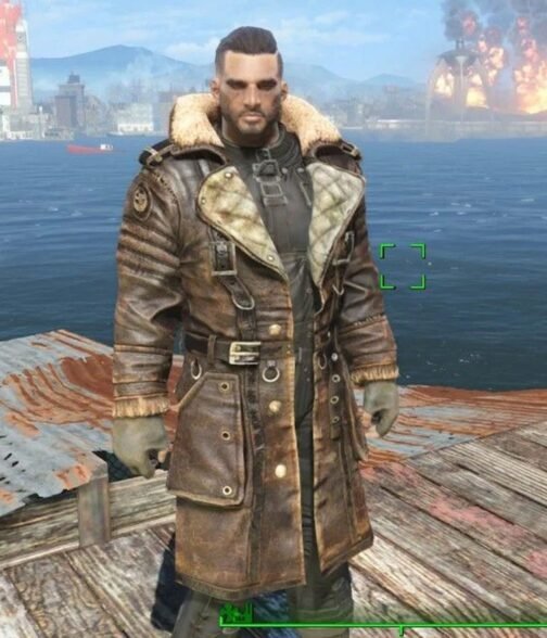 Elder Maxson Fallout 4 Leather Coat - Image 5
