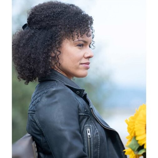 Family Law Genelle Williams Black Leather Jacket - Image 4