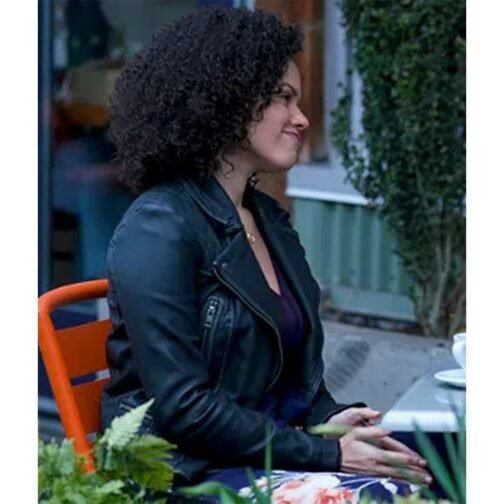 Family Law Genelle Williams Black Leather Jacket - Image 3