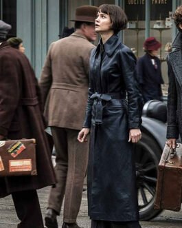 Tina Goldstein Fantastic Beasts The Crimes of Grindelwald Leather Coat