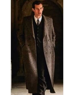 Callum Turner Fantastic Beasts The Secrets of Dumbledore Double Breasted Wool Coat