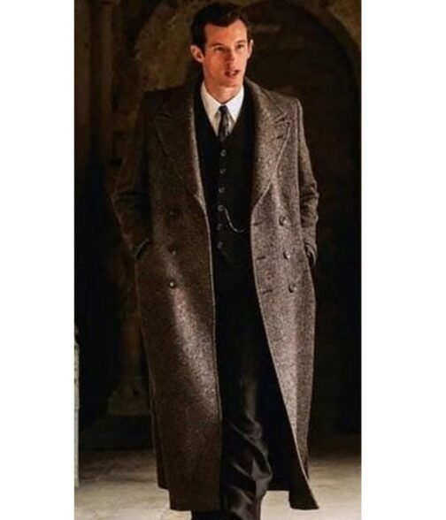 Callum Turner Fantastic Beasts The Secrets of Dumbledore Double Breasted Wool Coat - Image 2
