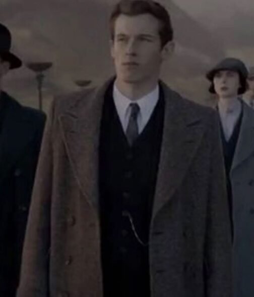 Callum Turner Fantastic Beasts The Secrets of Dumbledore Double Breasted Wool Coat - Image 6