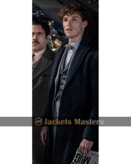 Eddie Redmayne Fantastic Beasts The Secrets of Dumbledore Blue Wool Coat