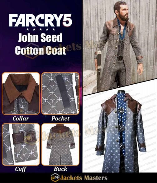 John Seed Far Cry 5 Grey Coat - Image 11