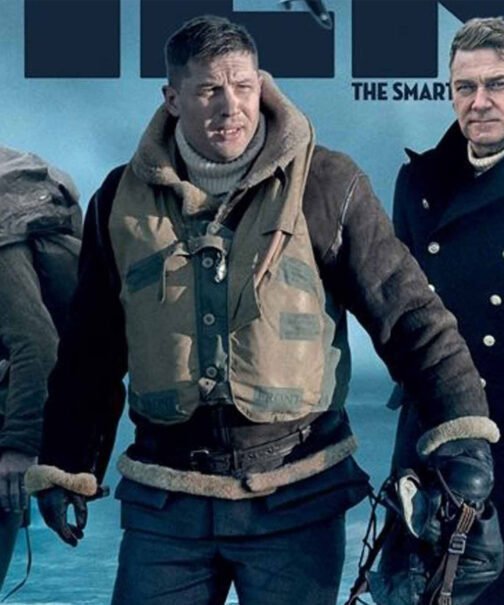 Tom Hardy Dunkirk Shearling Jacket - Image 4