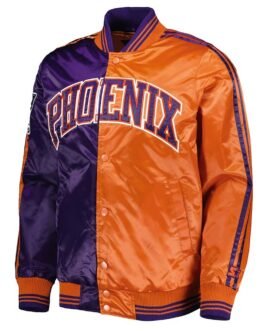 Purple/Orange Phoenix Suns Fast Break Satin Jacket