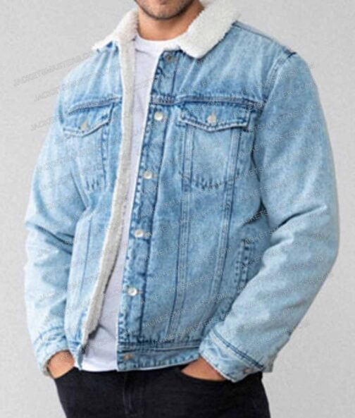 Fate The Winx Saga S02 Danny Griffin Denim Shearling Jacket