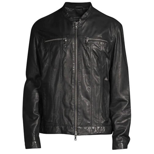 FBI International Carter Redwood Black Leather Jacket - Image 4