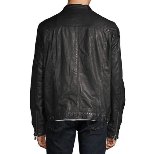 FBI International Carter Redwood Black Leather Jacket - Image 3