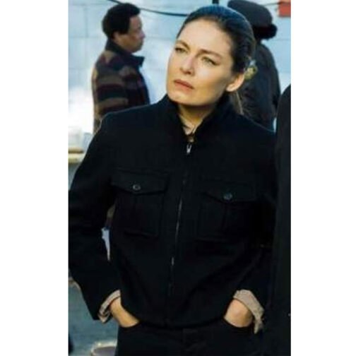 Alexa Davalos FBI Most Wanted Black Wool Jacket - Image 7