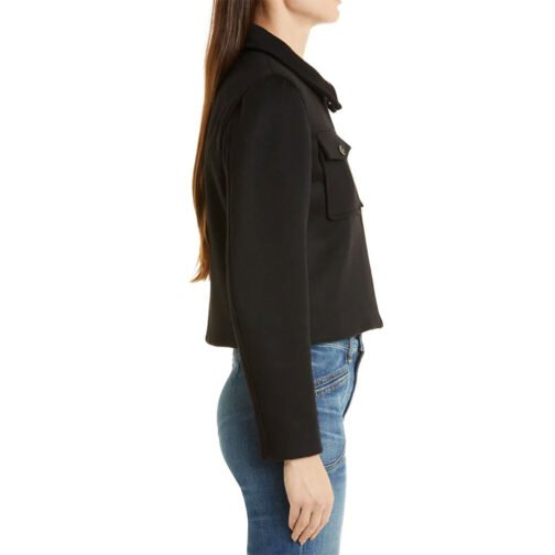 Alexa Davalos FBI Most Wanted Black Wool Jacket - Image 4