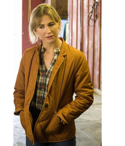 Jen Landon FBI Most Wanted Brown Quilted Jacket - Image 4