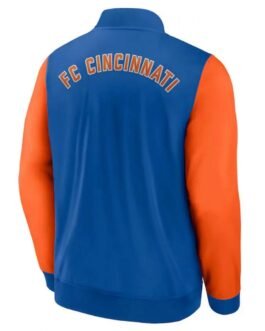 FC Cincinnati Orange and Blue Varsity Jacket