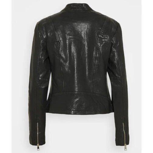 Women’s Feyoshi Leather Motorcycle Jacket - Image 7