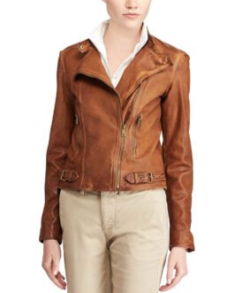 Women’s Feyoshi Leather Motorcycle Jacket