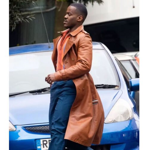 Doctor Who Fifteenth Doctor Leather Coat - Image 14