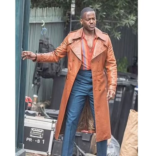Doctor Who Fifteenth Doctor Leather Coat - Image 15