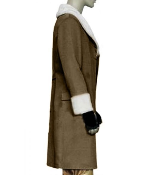 Irvine Kinneas Final Fantasy 8 Shawl Collar Brown Coat - Image 4