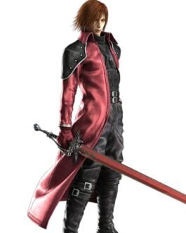 Genesis Rhapsodos FF VII Burgundy Leather Coat