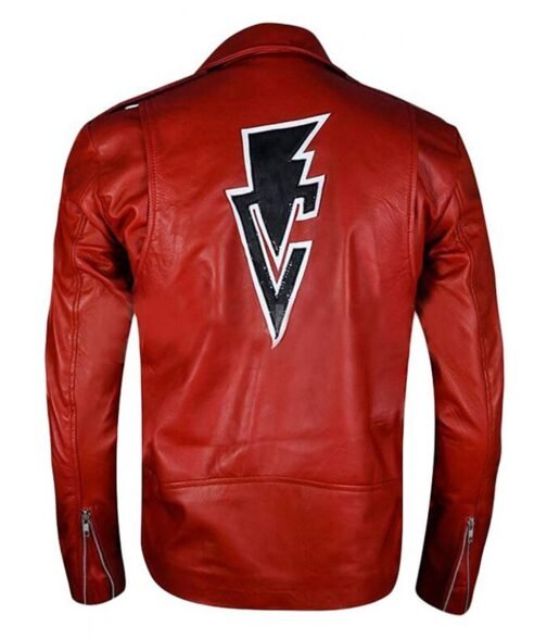Finn Balor WWE Wrestler Red Leather Jacket - Image 3