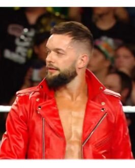 Finn Balor WWE Wrestler Red Leather Jacket