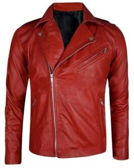Finn Balor WWE Wrestler Red Leather Jacket