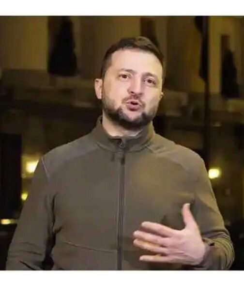 Fleece Volodymyr Zelenskyy Green Jacket - Image 8
