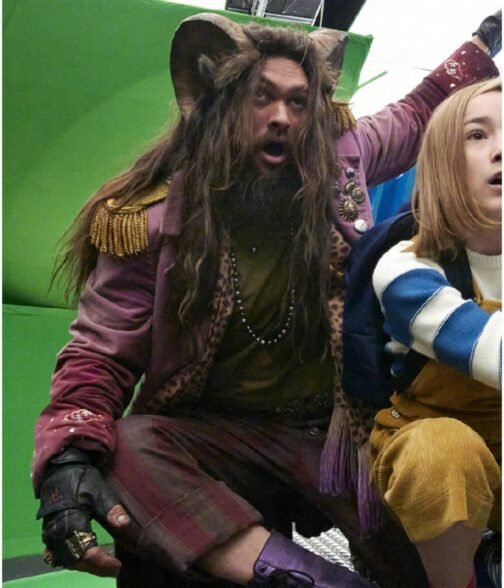 Slumberland Jason Momoa Burgundy Coat - Image 29
