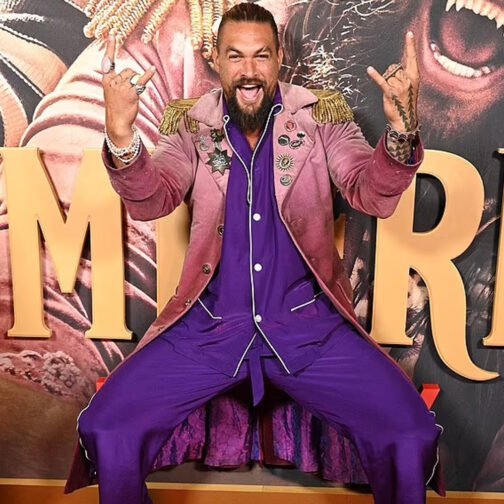 Slumberland Jason Momoa Burgundy Coat - Image 24