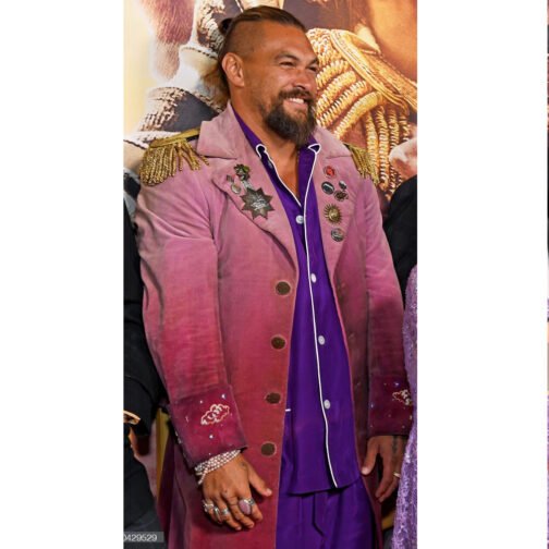 Slumberland Jason Momoa Burgundy Coat - Image 22
