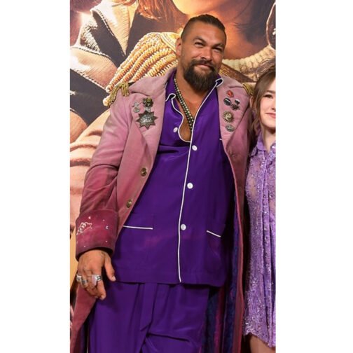 Slumberland Jason Momoa Burgundy Coat - Image 19