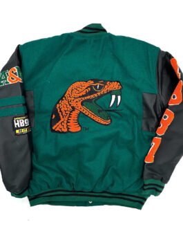 Florida A&M Rattlers Ole Skool Letterman Jacket