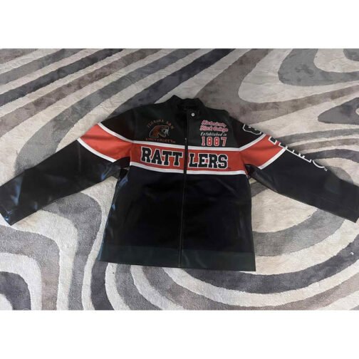 Florida A&M University Leather Racing Jacket - Image 6
