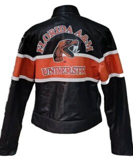 Florida A&M University Leather Racing Jacket