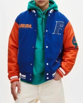 Florida Gators Letterman Royal Blue/Orange Jacket