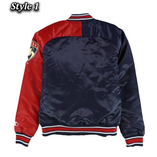 Florida Panthers Hometown Varsity Satin Jacket - Image 3